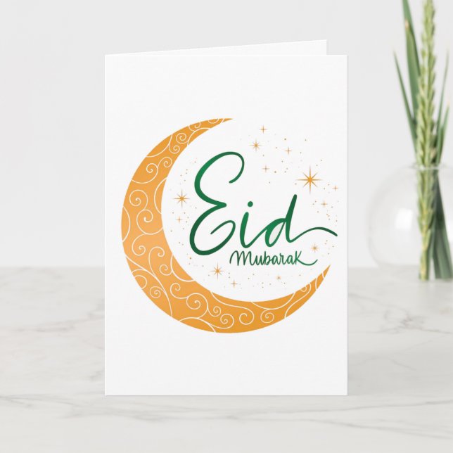 Golden Eid Mubarak  Card (Front)