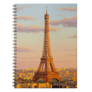 Golden Eiffel Tower Notebook
