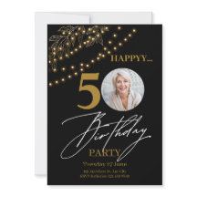 Golden Elegance: 50th Birthday Celebration