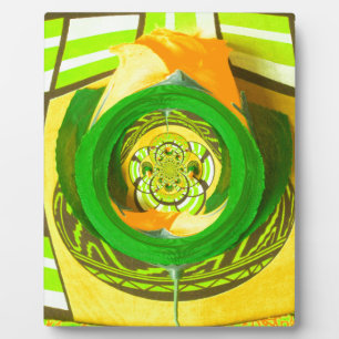 Golden Elegance: Beautiful African Yellow Rose Art Plaque