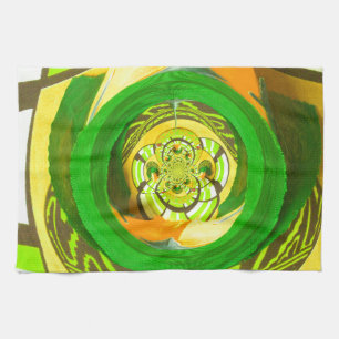 Golden Elegance: Beautiful African Yellow Rose Art Tea Towel