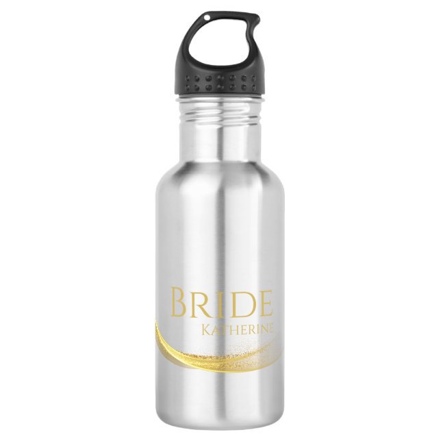 Golden Elegance-Bride- 710 Ml Water Bottle (Front)
