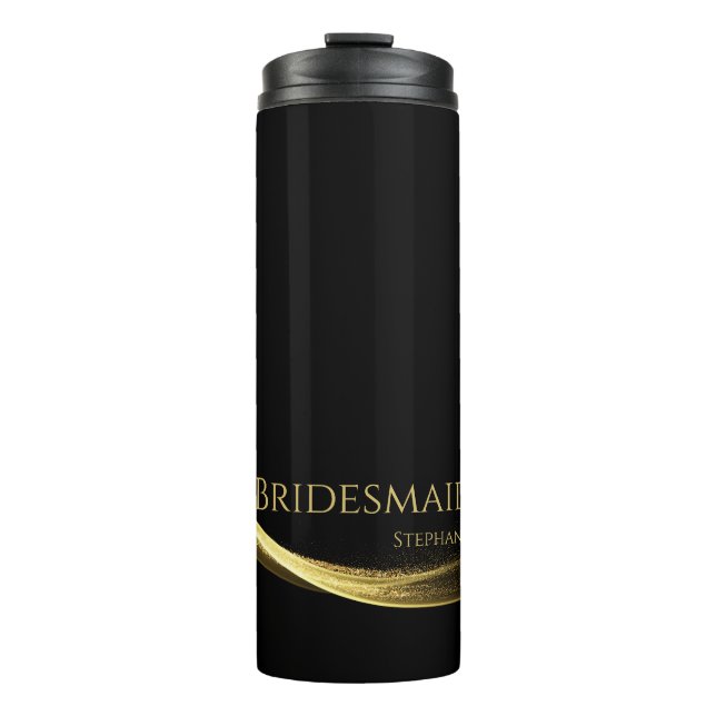 Golden Elegance-Bride- Thermal Tumbler (Front)