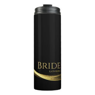 Golden Elegance-Bride- Thermal Tumbler
