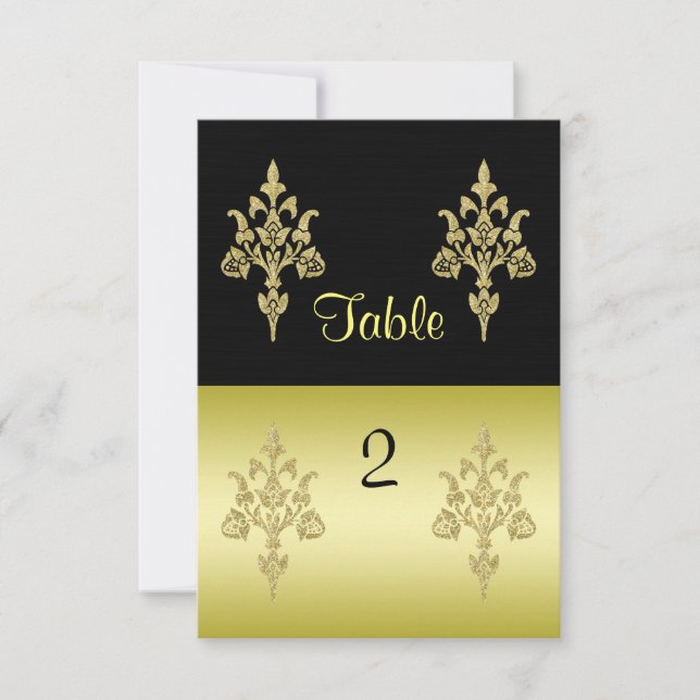 Golden Elegance Invitation (Front)