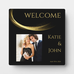 Golden Elegance-Wedding- Plaque