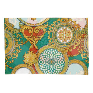 Golden Elegant Arabesque Background Pillowcase