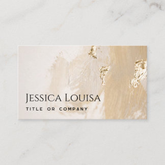 Golden Elegant Minimalist Jewellery Business Card
