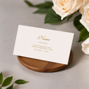 Golden Elegant Modern and Business Card