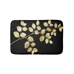 Golden elegant modern bath mat