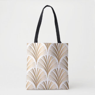 Golden elements on white background. Vintage seaml Tote Bag