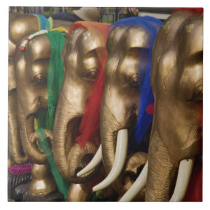 Golden Elephants Tile