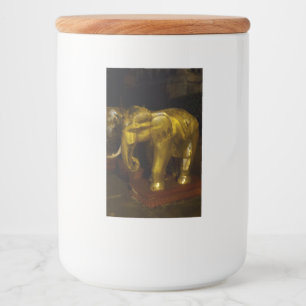 Golden Elphant Food Container Label