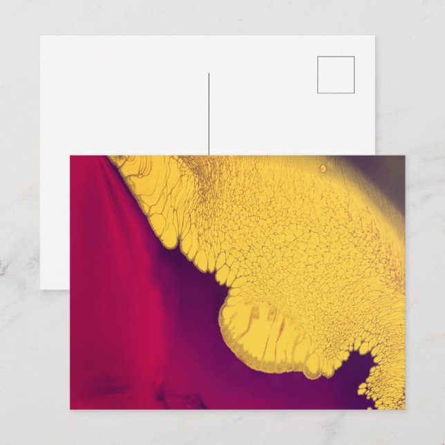 Golden Ember Abstract Postcard (Front/Back)