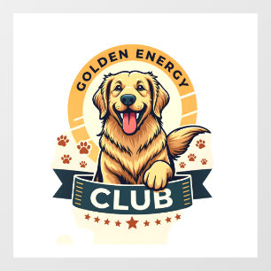 Golden Energy Club Golden Retriever Vintage Dog Lo
