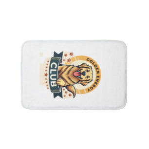 Golden Energy Club Golden Retriever Vintage Dog Lo Bath Mat