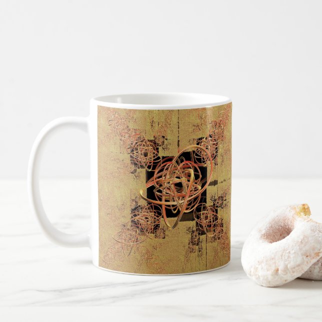 Golden Entanglement  Coffee Mug (With Donut)
