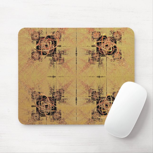 Golden Entanglement  Mouse Pad (With Mouse)