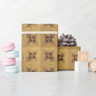 Golden Entanglement Wrapping Paper