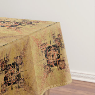 Golden Entanglements Tablecloth