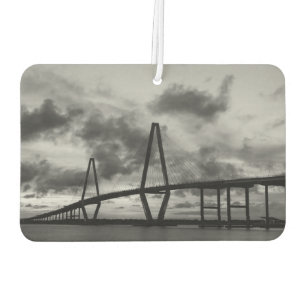 Golden Evening At Arthur Ravenel Grayscale Car Air Freshener