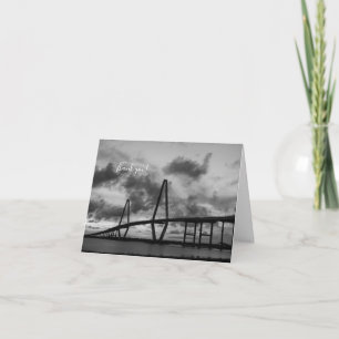 Golden Evening At Arthur Ravenel Grayscale Card