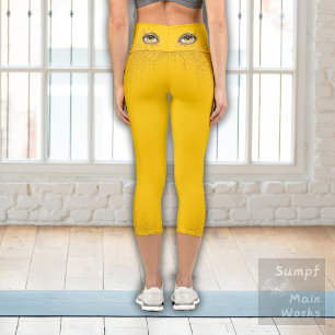 Golden Eye Capri Leggings