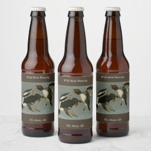 Golden-Eye Duck - from Audubon's Birds of America Beer Bottle Label