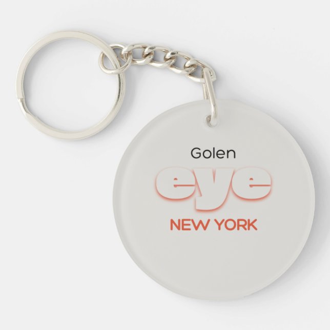 Golden eye keychain (Front)