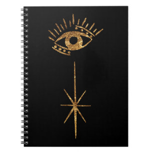 Golden Eye Notebook Mystical Eye Journal