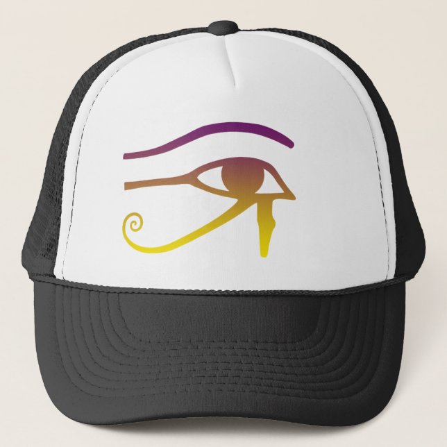 Golden Eye of Horus Trucker Hat (Front)