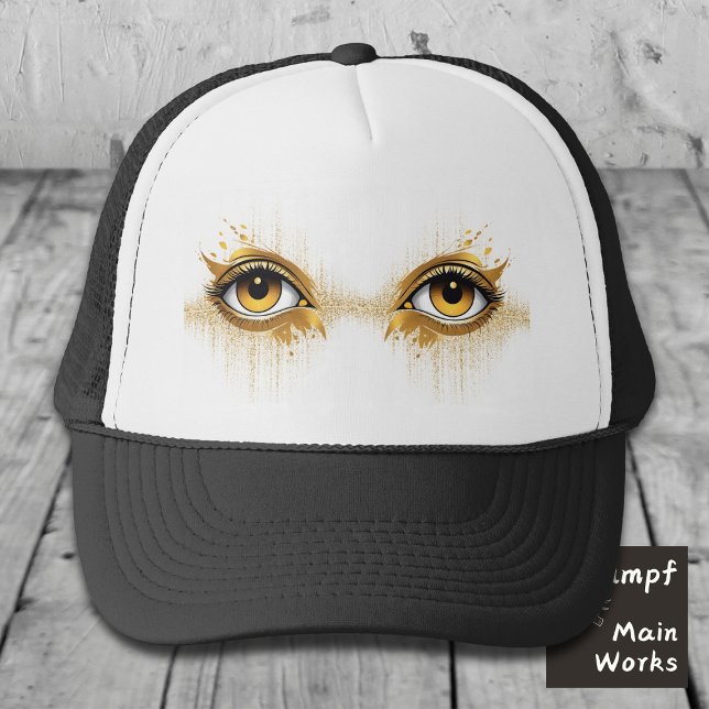 Golden Eye Trucker Hat (Creator Uploaded)
