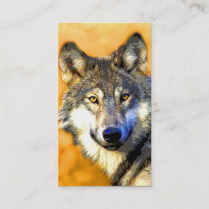 Golden Eyes (Wolf) Business Cards