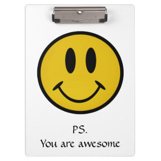 Golden face clipboard