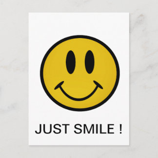 Golden face postcard