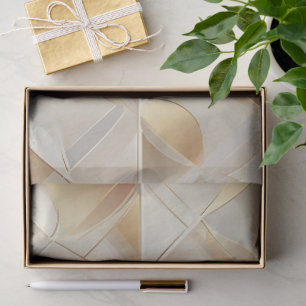 Golden Facets Tissue Wrapping Paper