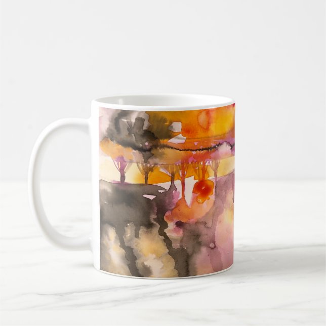 golden fall coffee mug (Left)