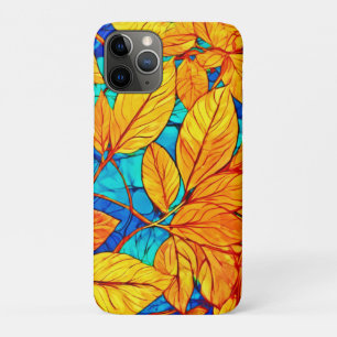 Golden Fall Foliage: Bright Leaves Painting iPhone 11 Pro Case