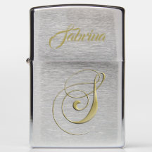 Golden Fancy S Monogram Customize Your Name