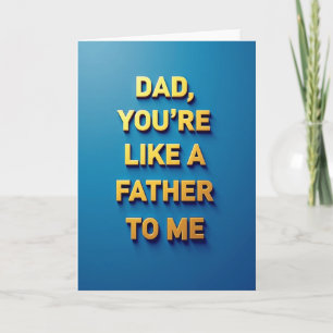 Golden Fathers Day Quote Card