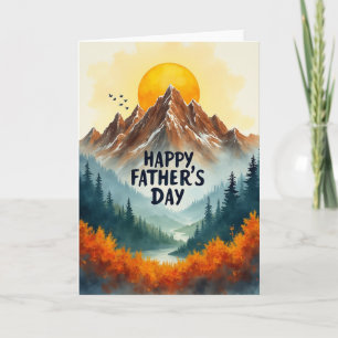 Golden Fathers Day Sunrise Card
