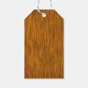 Golden Faux Rough Wood Background Gift Tags