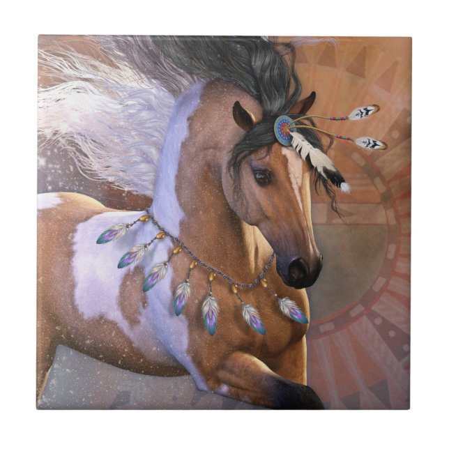 Golden Feather Art Tile (Front)