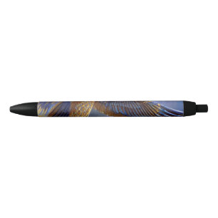 Golden Feather- Black Ink Pen