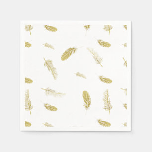 Golden Feather Napkin