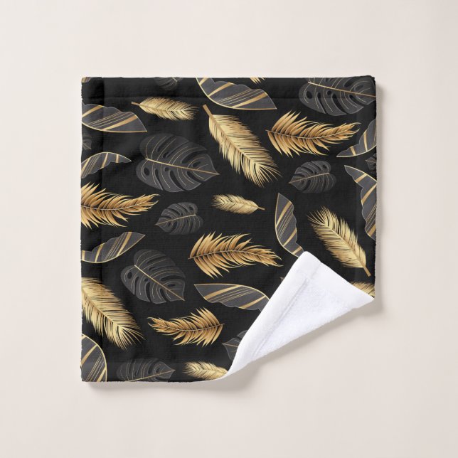 golden feather pattern wash cloth (Wash Cloth)