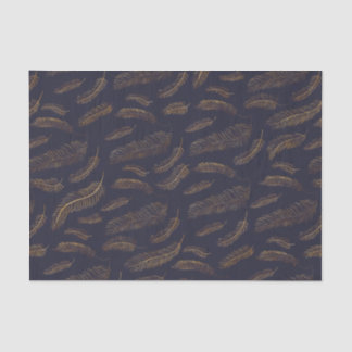 Golden Feather Printed Tissue Paper