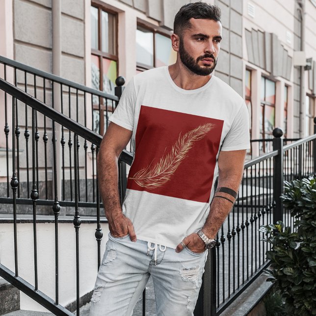 Golden Feather T-Shirt (Creator Uploaded)