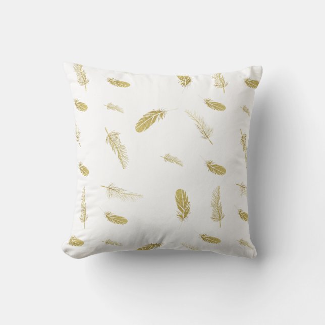 Golden Feathers Cushion (Front)