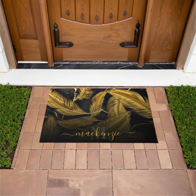 Golden Feathers Doormat (Outdoor)